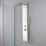 Swirl ST-88A9 Rear-Fed Brushed Stainless Steel  Panel Shower
