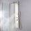 Swirl ST-88A9 Rear-Fed Brushed Stainless Steel  Panel Shower