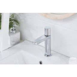 Bristan Liso Chrome-Plated 192mm Standard Round Head Mono Basin Mixer Tap  With Clicker Waste