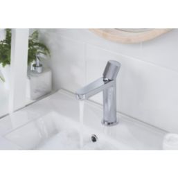 Bristan Liso Chrome-Plated 192mm Standard Round Head Mono Basin Mixer Tap  With Clicker Waste