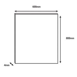 Wilsonart  Brushed Copper/Brushed Carbon Hob Splashback 600mm x 800mm x 4mm