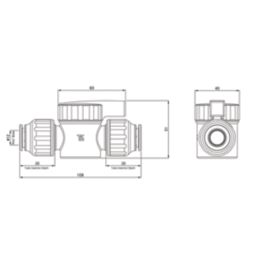 Flomasta Shut-Off Valve 15mm