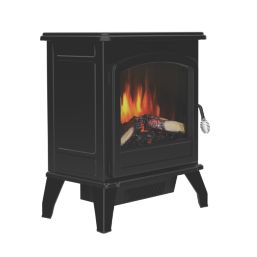 Be Modern Trowpoint Black Electric Freestanding Stove 495mm x 595mm