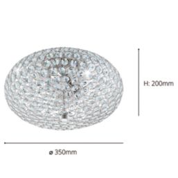 Eglo Clemente Ceiling Light Chrome