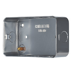 Contactum CLA3090 2-Gang Metal-Clad  Back Box 37mm