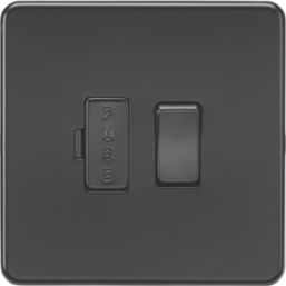 Knightsbridge  13A Switched Fused Spur  Matt Black