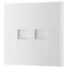 British General 900 Series 2-Gang Slave White with White Inserts