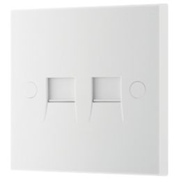 British General 900 Series 2-Gang Slave White with White Inserts