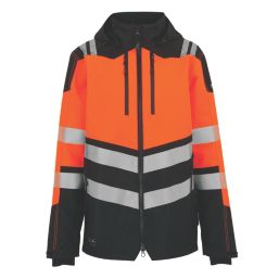 Regatta Hi Vis X-Pro Shell Jacket Black/Orange 2X Large 48" Chest