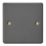 Varilight  1-Gang Blanking Plate Graphite Grey