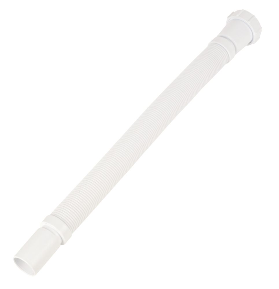 McAlpine  Flexible Straight Connector White 460mm