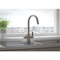 Bristan Acorn Mono Sink Mixer Tap Steel