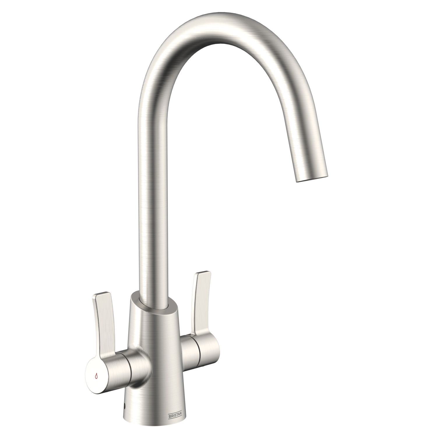 Bristan Acorn Mono Sink Mixer Tap Steel (384AJ)