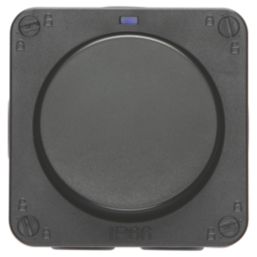 Knightsbridge  IP66 20AX 1-Gang 1-Way Weatherproof Outdoor DP Switch with LED