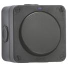 Knightsbridge  IP66 20AX 1-Gang 1-Way Weatherproof Outdoor DP Switch with LED