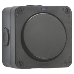 Knightsbridge  IP66 20AX 1-Gang 1-Way Weatherproof Outdoor DP Switch with LED