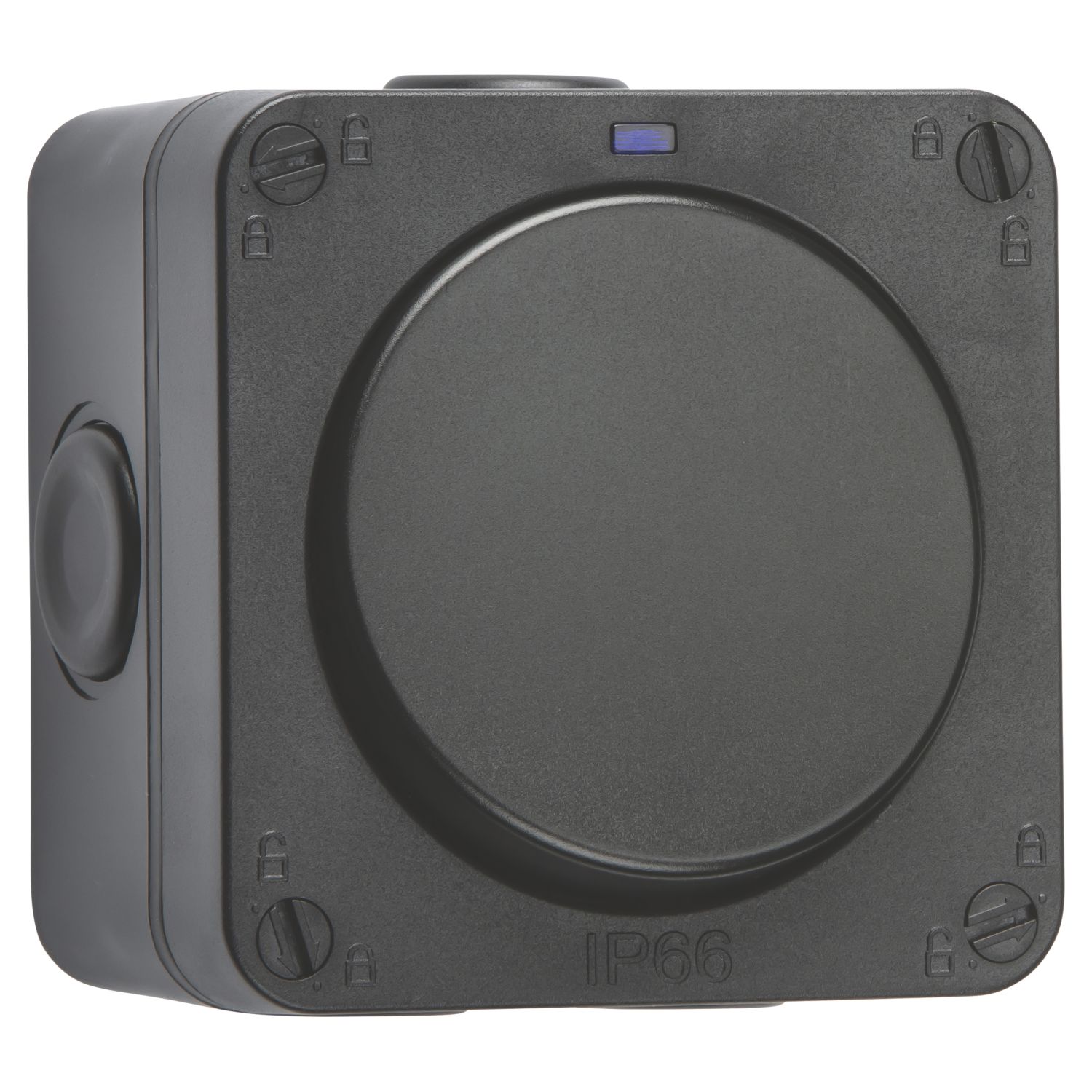 Knightsbridge IP66 20AX 1-Gang 1-Way Weatherproof Outdoor DP Switch with LED (384AM)