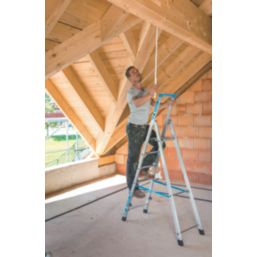 Zarges Aluminium 1.86m 6 Step Platform Step Ladder