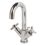 Refurb Swirl Minimalist Chrome 256mm Standard Cross Head Mono Basin Mixer Tap  With Pop-Up Waste