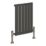 Reina Harley Single 600mm x 420mm 952BTU Anthracite Vertical Designer Radiator