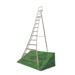 Werner Aluminium 3.96m 11 Step Swingback Platform Step Ladder