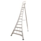 Werner Aluminium 3.96m 11 Step Swingback Platform Step Ladder