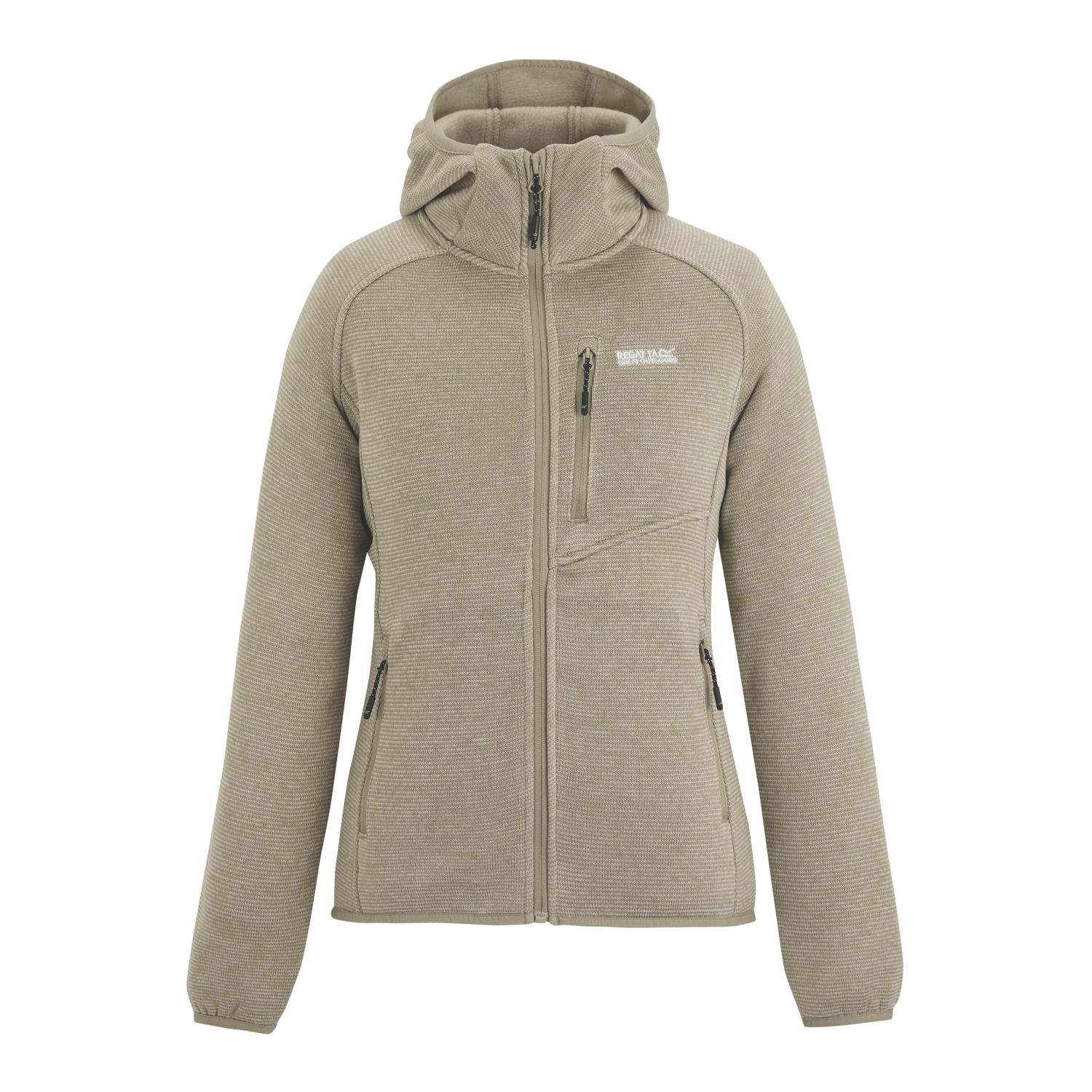 Regatta Newhill Full Zip Womens Hooded Fleece Parchment Size 20 (384EM)