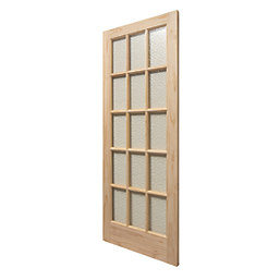 Knotty 15-Obscure Light Unfinished Pine Wooden Traditional Internal Door 1981mm x 838mm