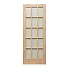 Knotty 15-Obscure Light Unfinished Pine Wooden Traditional Internal Door 1981mm x 838mm