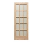 Knotty 15-Obscure Light Unfinished Pine Wooden Traditional Internal Door 1981mm x 838mm