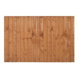 Forest Vertical Board Closeboard  Fence Panels Golden Brown 6' x 4' Pack of 4