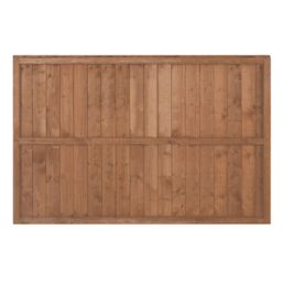 Forest Vertical Board Closeboard  Fence Panels Golden Brown 6' x 4' Pack of 4