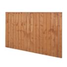 Forest Vertical Board Closeboard  Fence Panels Golden Brown 6' x 4' Pack of 4