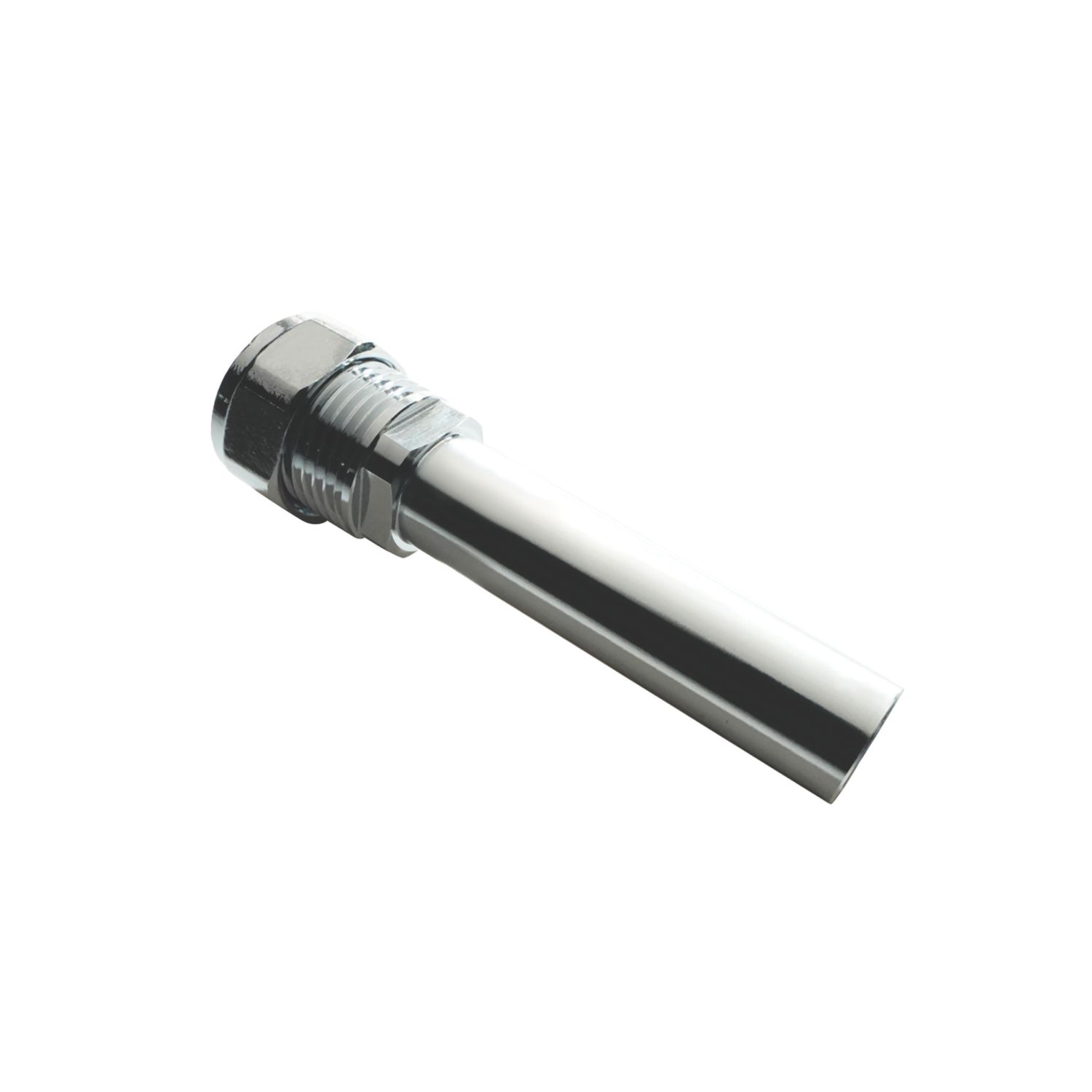 Flomasta 1/2" BSP Male Taper x 15mm Compression 81mm Chrome Radiator Valve Extender (384FW)