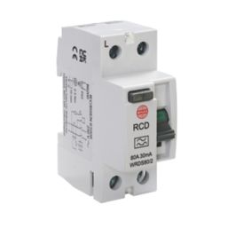 Wylex  80A 30mA DP A Curve  RCD