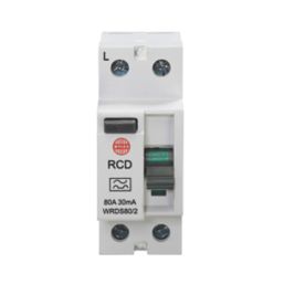 Wylex  80A 30mA DP A Curve  RCD