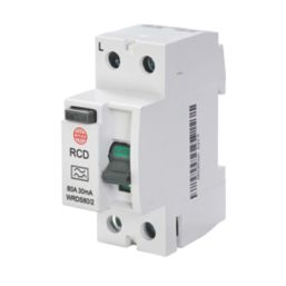 Wylex  80A 30mA DP A Curve  RCD