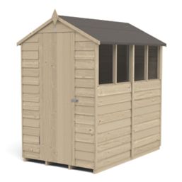 Forest  4' x 6' (Nominal) Apex Overlap Timber Shed