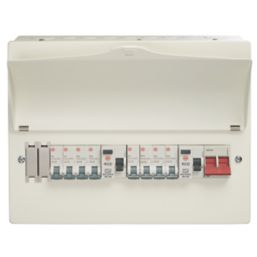 Wylex  16-Module 8-Way Populated  Dual RCD Consumer Unit