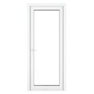 Crystal  Fully Glazed 1-Clear Light Right-Handed White uPVC Back Door 2090mm x 920mm
