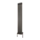 Reina 1800mm x 290mm 3449BTU Raw Metal Vertical 3 Column Radiator