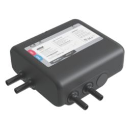 Mira Platinum Remote Dual Outlet Gravity-Pumped Thermostatic Black/Chrome Wireless Digital Shower Valve & Controller With Diverter