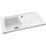 Abode Milford 1 Bowl Fireclay Ceramic Kitchen Sink With Reversible Drainer 500mm x 184mm