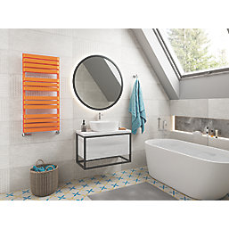 Terma Warp T Bold Designer Towel Rail 1110mm x 500mm Orange 2660BTU