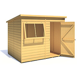 Shire  8' x 6' (Nominal) Pent Shiplap T&G Timber Shed
