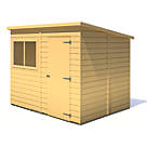 Shire  8' x 6' (Nominal) Pent Shiplap T&G Timber Shed