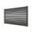 Ximax Gamba 610mm x 1000mm 3669BTU Anthracite Horizontal Designer Radiator