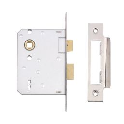 ERA  3 Lever Chrome Mortice Sashlock 76mm Case - 56mm Backset