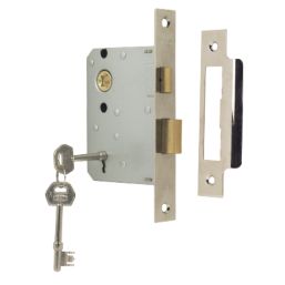 ERA  3 Lever Chrome Mortice Sashlock 76mm Case - 56mm Backset