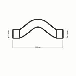Flomasta  Copper End Feed Equal Full Crossover 22mm